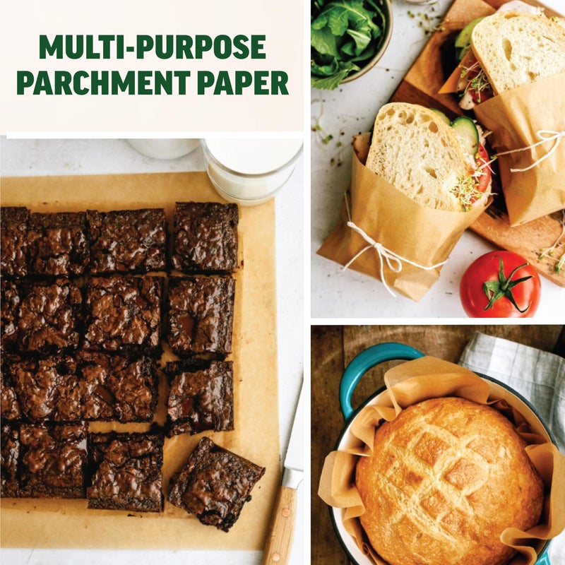 Zenlogy 12x12 Parchment Paper Squares (200 Sheets), Unbleached, High Heat, Non-stick, Pre-cut Baking Paper for Dehydrator, Ninja Foodi Flip Air Fryer, Toaster Oven, and so much more. - Image 5